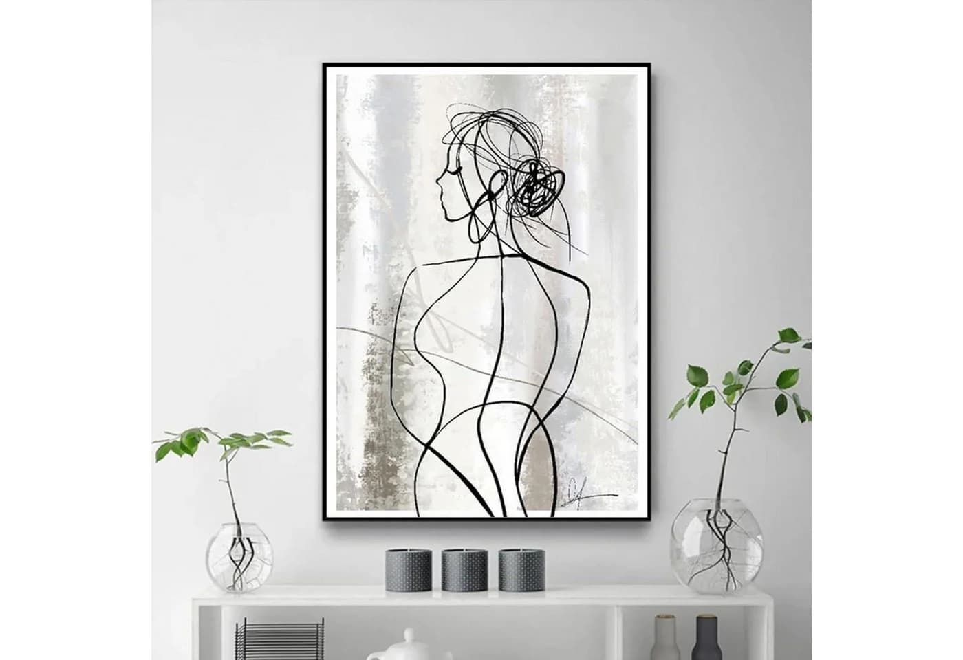 LuxusKollektion Leinwandbild 3er Set Abstrakt Geometrie Bunt - Bild 5