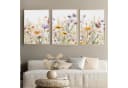 LuxusKollektion Leinwandbild 3er Set Gänseblümchen Bunt 50x70 cm Bild 1