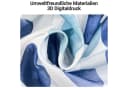 LuxusKollektion Duschvorhang 80x180cm Polyester Blau Blütenblätter Bild 3