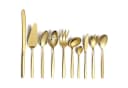 LuxusKollektion 10-tlg. Besteck Servierset Edelstahl Gold Titanvergoldung Bild 2