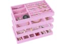 LuxusKollektion Schmuckkasten Rosa 4-teiliges Organizer-Set Bild 2
