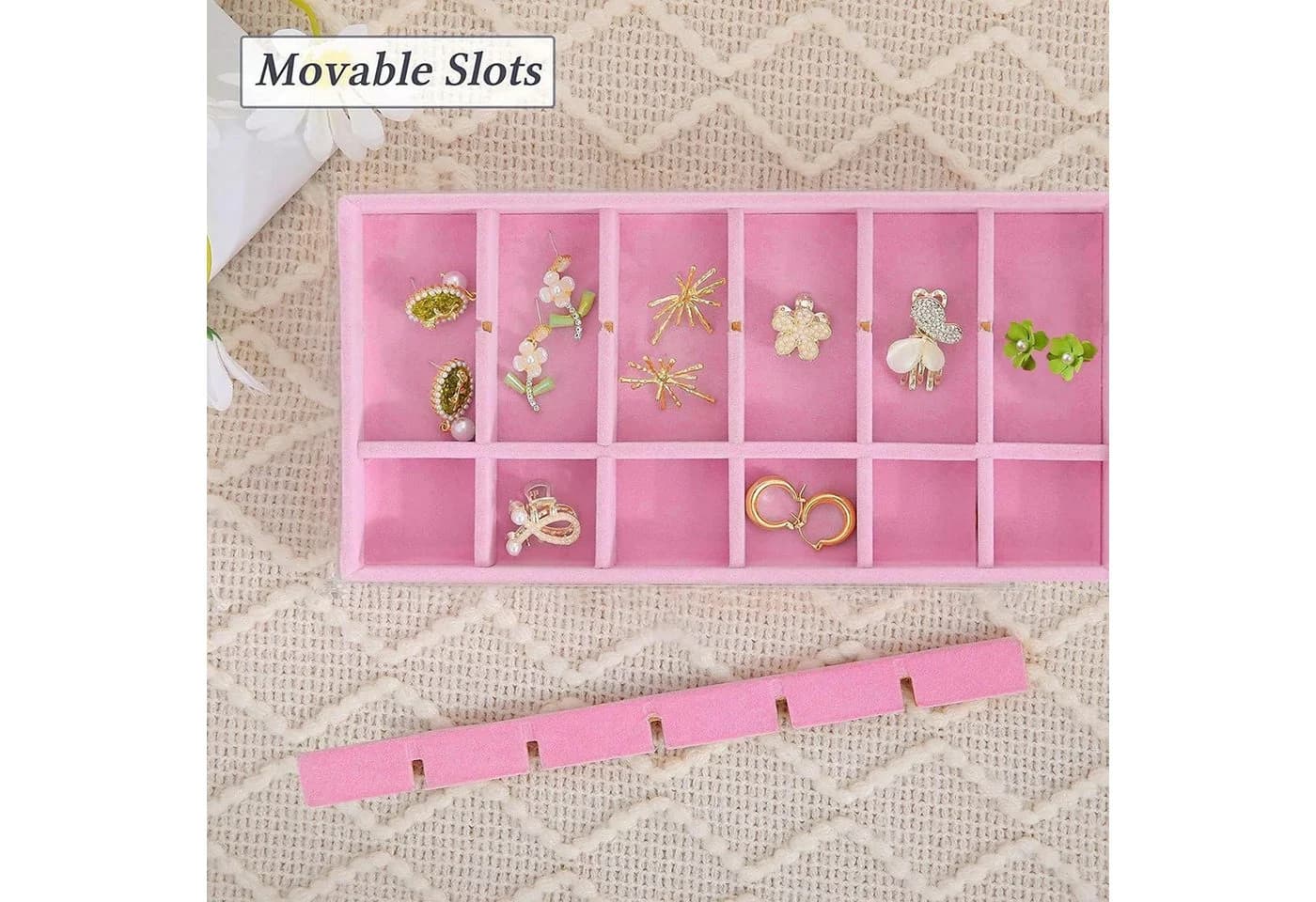 LuxusKollektion Schmuckkasten Rosa 4-teiliges Organizer-Set - Bild 3