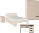 Rauch Komplett-Schlafzimmer Frieda Bett 140x200cm Beige Bild 1