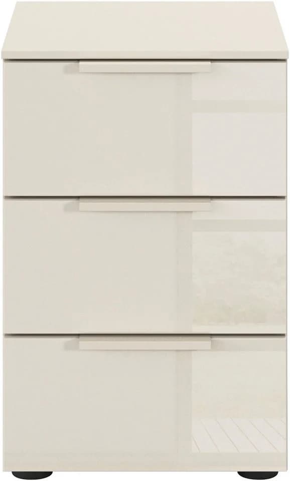 Rauch Nachttisch FLIPP Beige mit Glasfront und 3 Schubladen Soft-Close - Bild 4