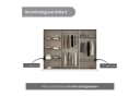 OTTO HOME Drehtürenschrank AGORDO Beige Glasfront Bild 5