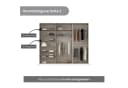 OTTO HOME AGORDO Drehtürenschrank Beige Glasfront mit Spiegel Bild 5