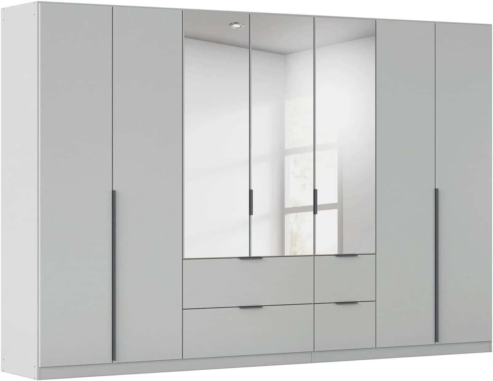 OTTO HOME AGORDO Drehtürenschrank Seidengrau Holzwerkstoff