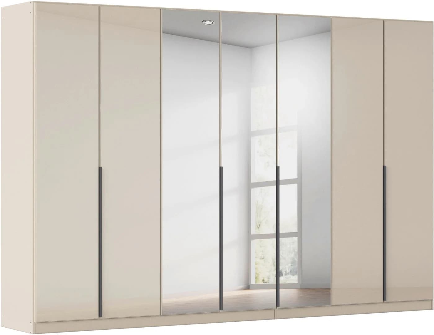 OTTO HOME Drehtürenschrank AGORDO Beige Glasfront - Bild 2