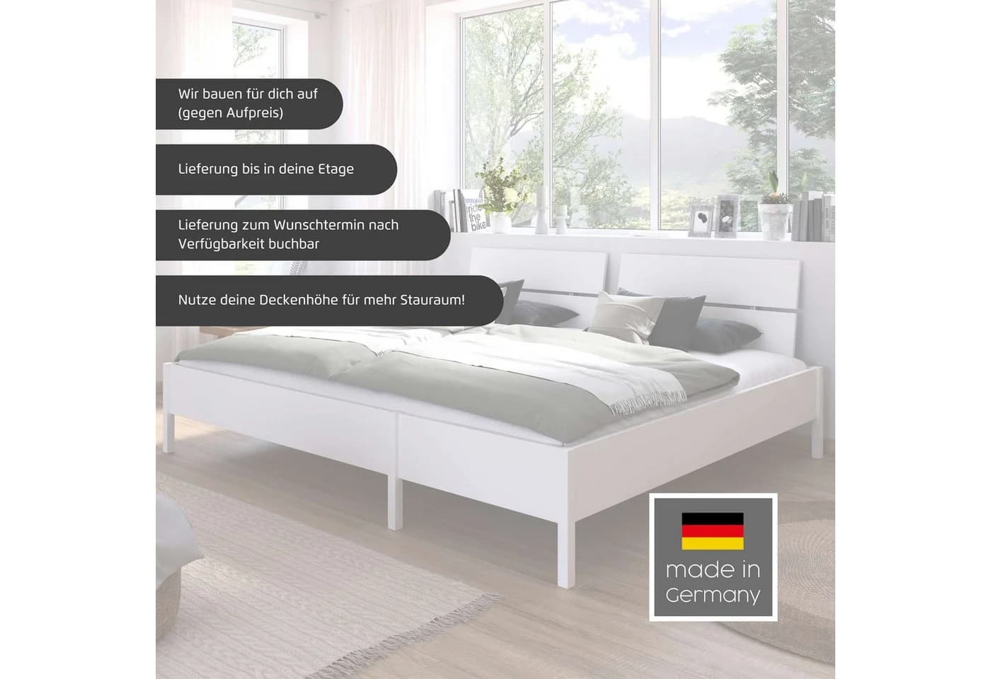Rauch Familienbett MARE Weiß Umbaubar XXL - Bild 3