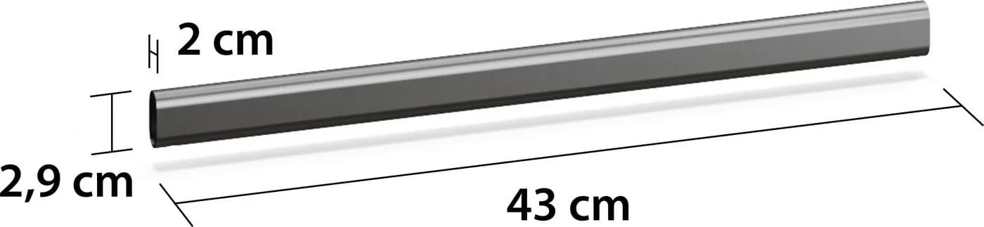 Rauch Kleiderstange Zubehör für Rauch-Schränke 43 cm Metall - Bild 5