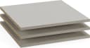 Rauch Einlegeboden 3er-Set Beige Leinenoptik für Kleiderschränke Bild 1