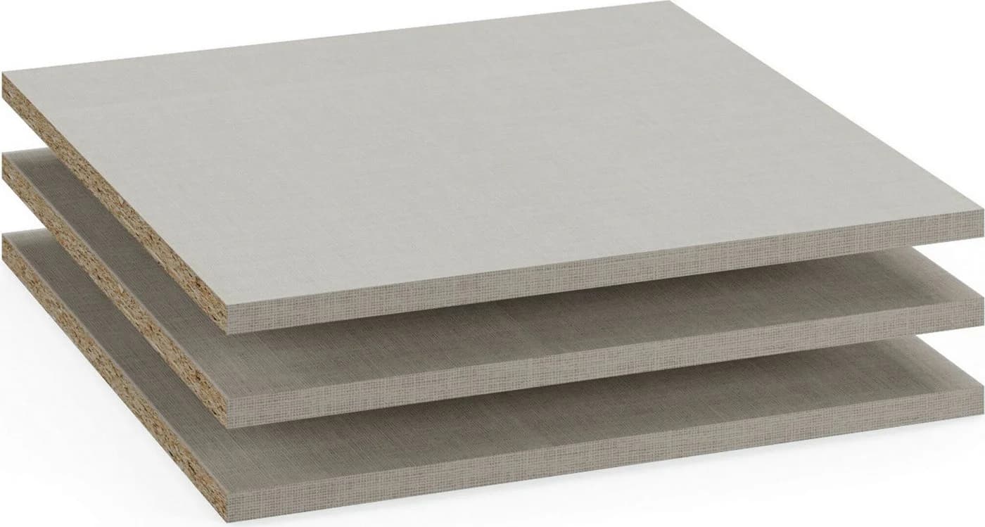 Rauch Einlegeboden 3er-Set Beige Leinenoptik für Kleiderschränke