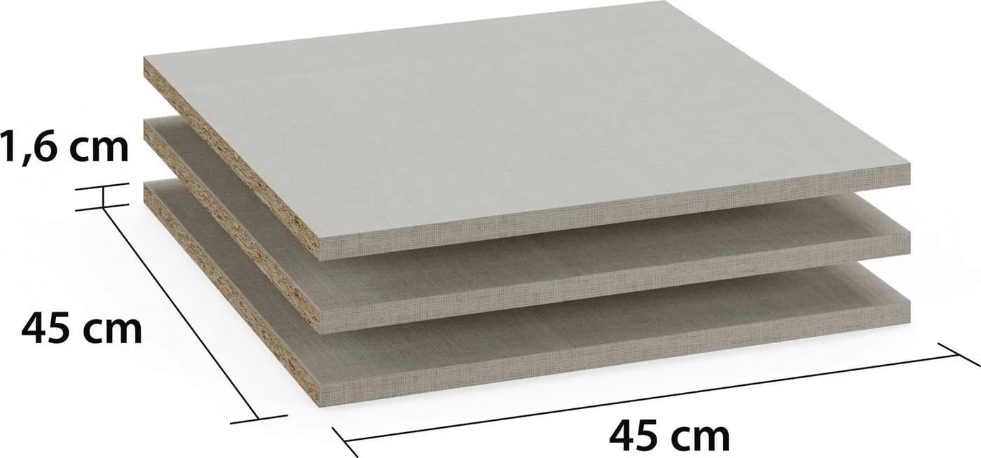 Rauch Einlegeboden 3er-Set Beige Leinenoptik für Kleiderschränke - Bild 5