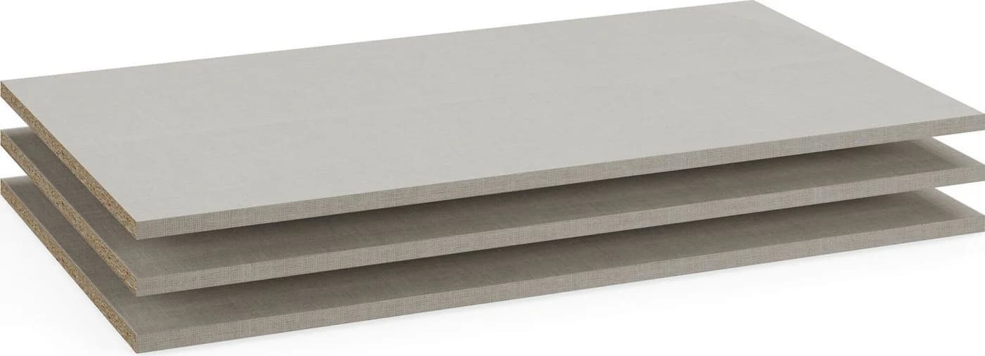 rauch Einlegeboden 3er-Set Leinenoptige Beige für 90cm Schränke