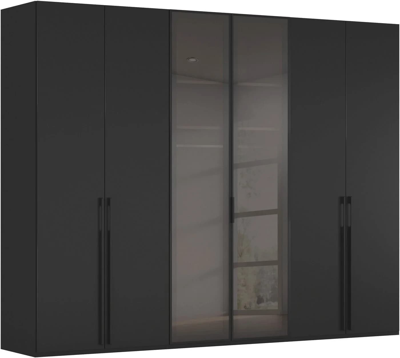 RAUCH SKAT SHINE Drehtürenschrank Schwarz Glas - Bild 2