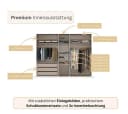 rauch Kleiderschrank SKAT SHINE Schwarz Glasfront Bild 4