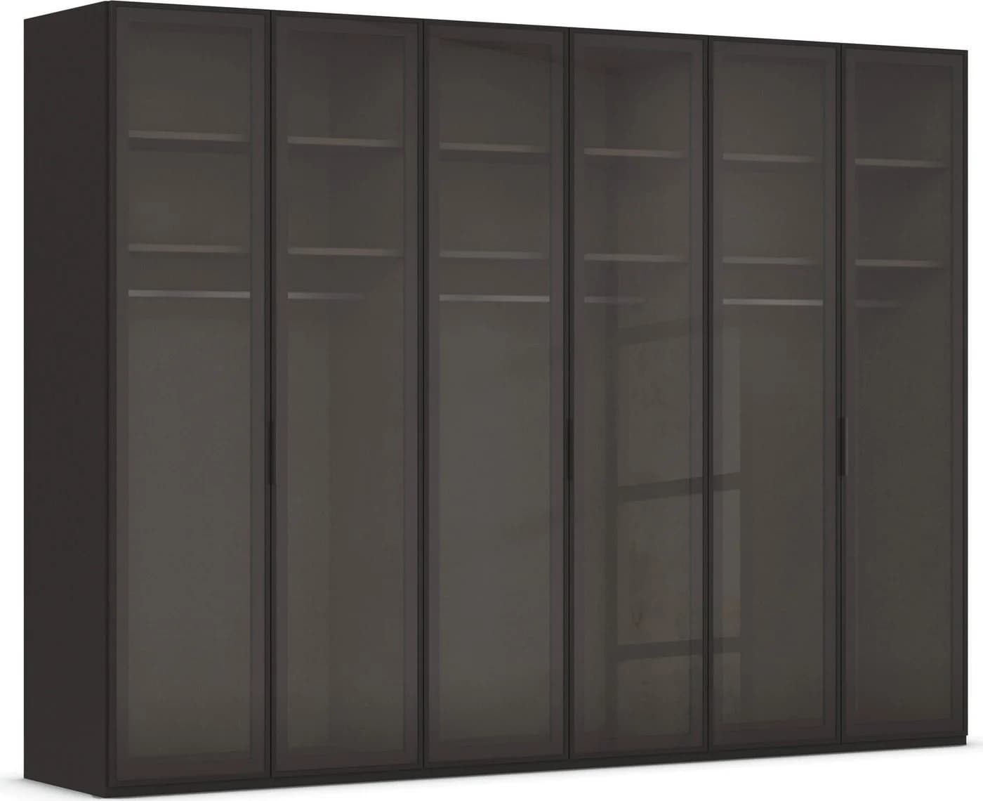 rauch Kleiderschrank SKAT SHINE Glasfront Schwarz Grau Beige - Bild 2