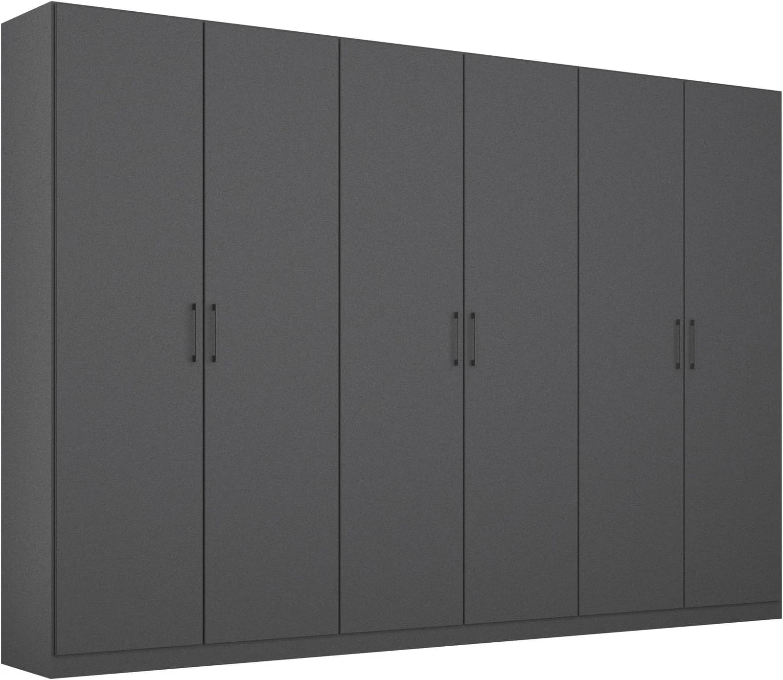 RAUCH Kleiderschrank THOR graumetallic mit Drehtüren