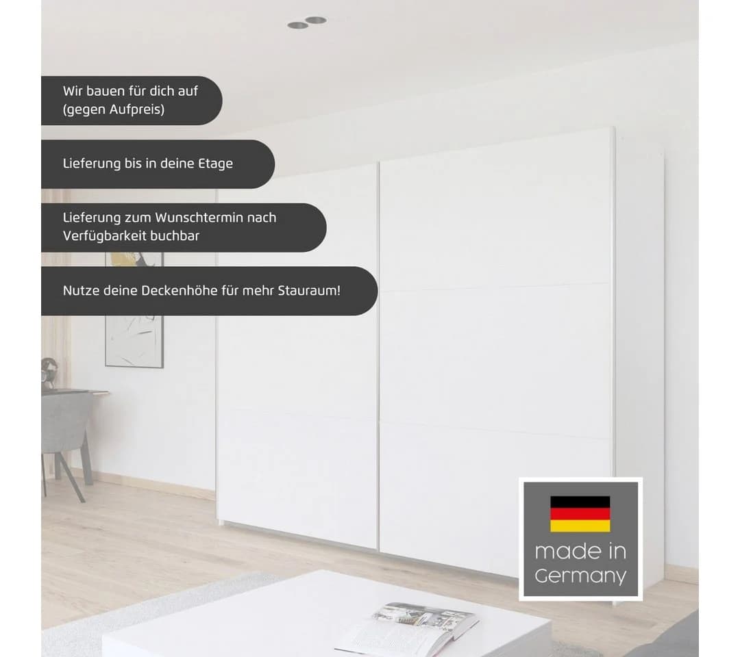 Kleiderschrank RAUCH Kronach Alpinweiß - Bild 3
