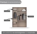 Rauch Kleiderschrank Costa 136 cm Alpinweiß Push-to-Open Bild 3