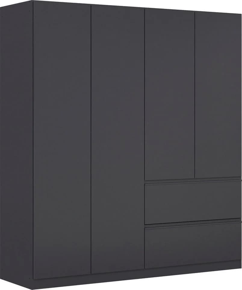 Drehtürenschrank Costa Kleiderschrank 181x197x54 cm Graumetallic Rauch - Bild 2