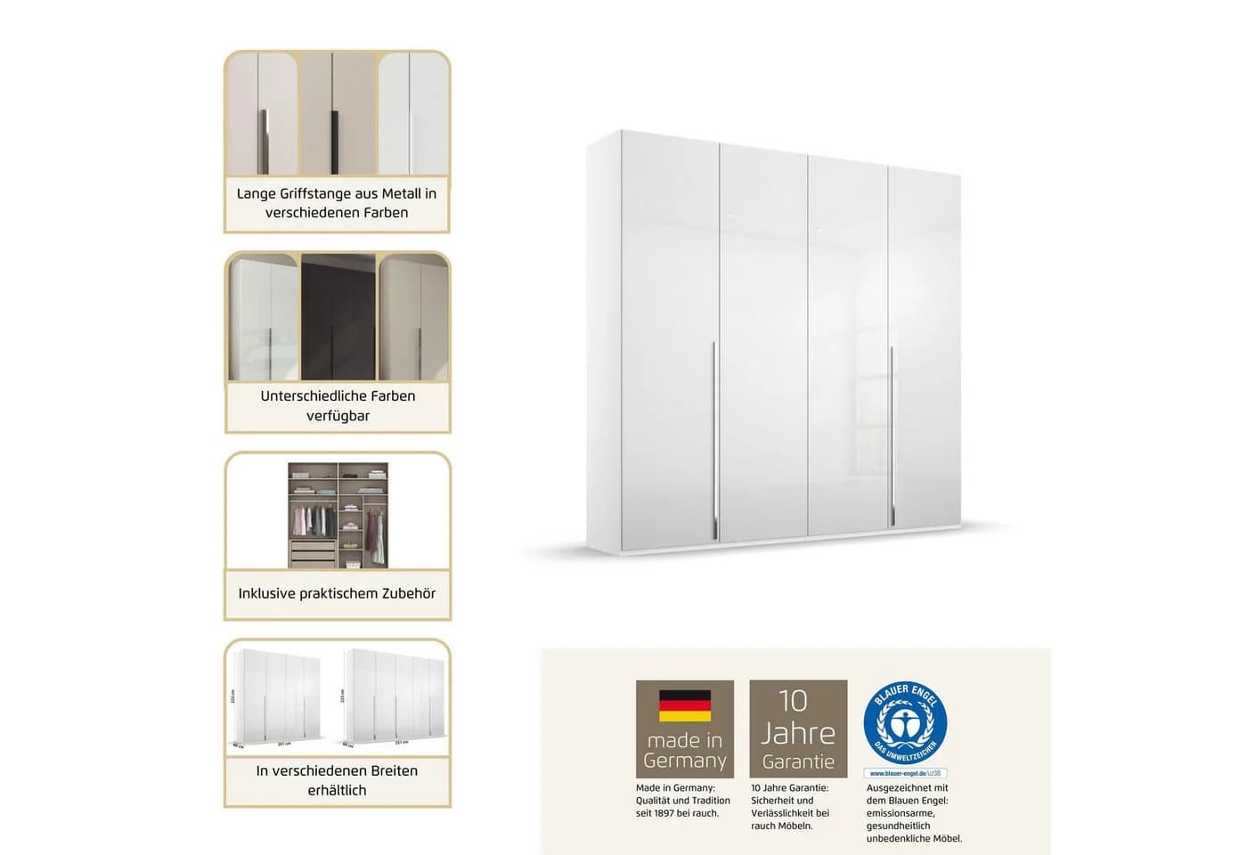 Kleiderschrank MONTCLAR von rauch Fango Graphit - Bild 3