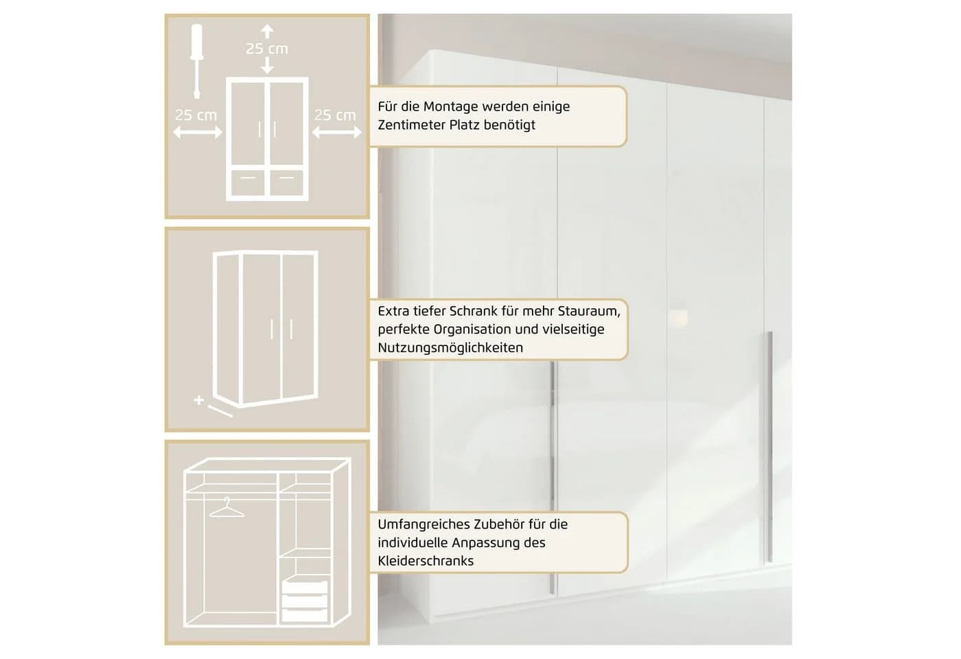Kleiderschrank MONTCLAR von rauch Fango Graphit - Bild 5
