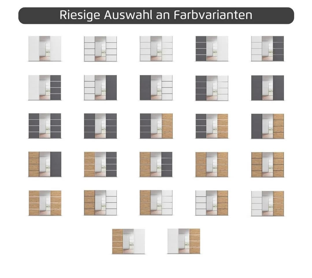 Rauch Avola Schwebetürenschrank Alpinweiß Holzwerkstoff - Bild 3
