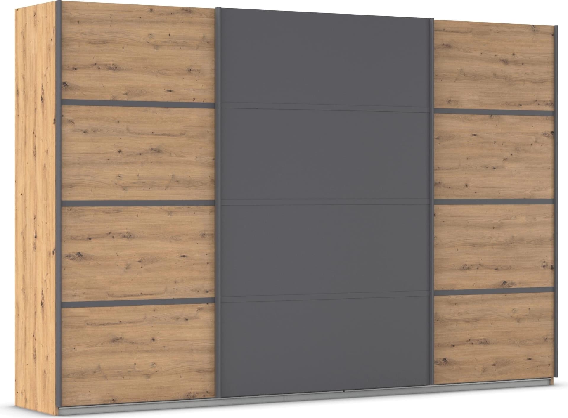 Rauch Avola Schwebetürenschrank Grau Eiche Artisan