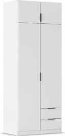 Kleiderschrank RAUCH Drehtürenschrank Garderobe Ankleide Schlafzimmer Lagoa Alpinweiß Bild 2