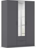 Kleiderschrank RAUCH Drehtürenschrank Garderobe Ankleide Schlafzimmer Graumetallic Bild 2