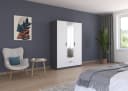 Kleiderschrank RAUCH Drehtürenschrank Garderobe Ankleide Schlafzimmer LAGOA Graumetallic Alpinweiß Bild 1