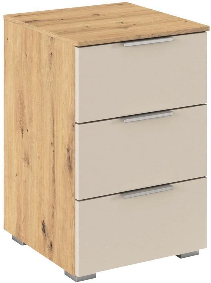 OTTO HOME Nachtkommode AGORDO Beige 3 Schubladen Holzwerkstoff - Bild 2
