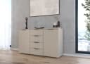 OTTO HOME AGORDO Kombikommode Beige Grau 4 Schubladen Holzwerkstoff Bild 1