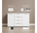 OTTO HOME AGORDO Kombikommode Beige Grau 4 Schubladen Holzwerkstoff Bild 3