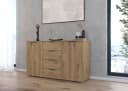 OTTO HOME AGORDO Sideboard mit 4 Schubladen Eiche Artisan Bild 1