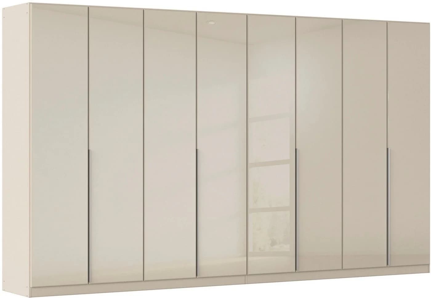 Drehtürenschrank OTTO HOME Kleiderschrank Garderobe Agordo Glasfront Beige - Bild 2