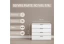 OTTO HOME Schubkastenkommode AGORDO mit Glasfront Beige Bild 4