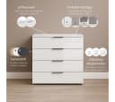 OTTO HOME Schubkastenkommode AGORDO mit Glasfront Beige Bild 5