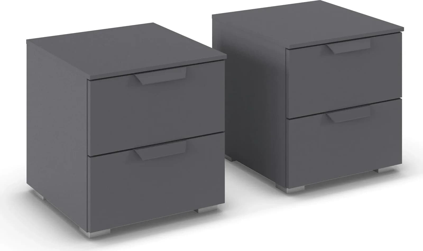 Nachtkommode RAUCH Costa Graumetallic Holzwerkstoff