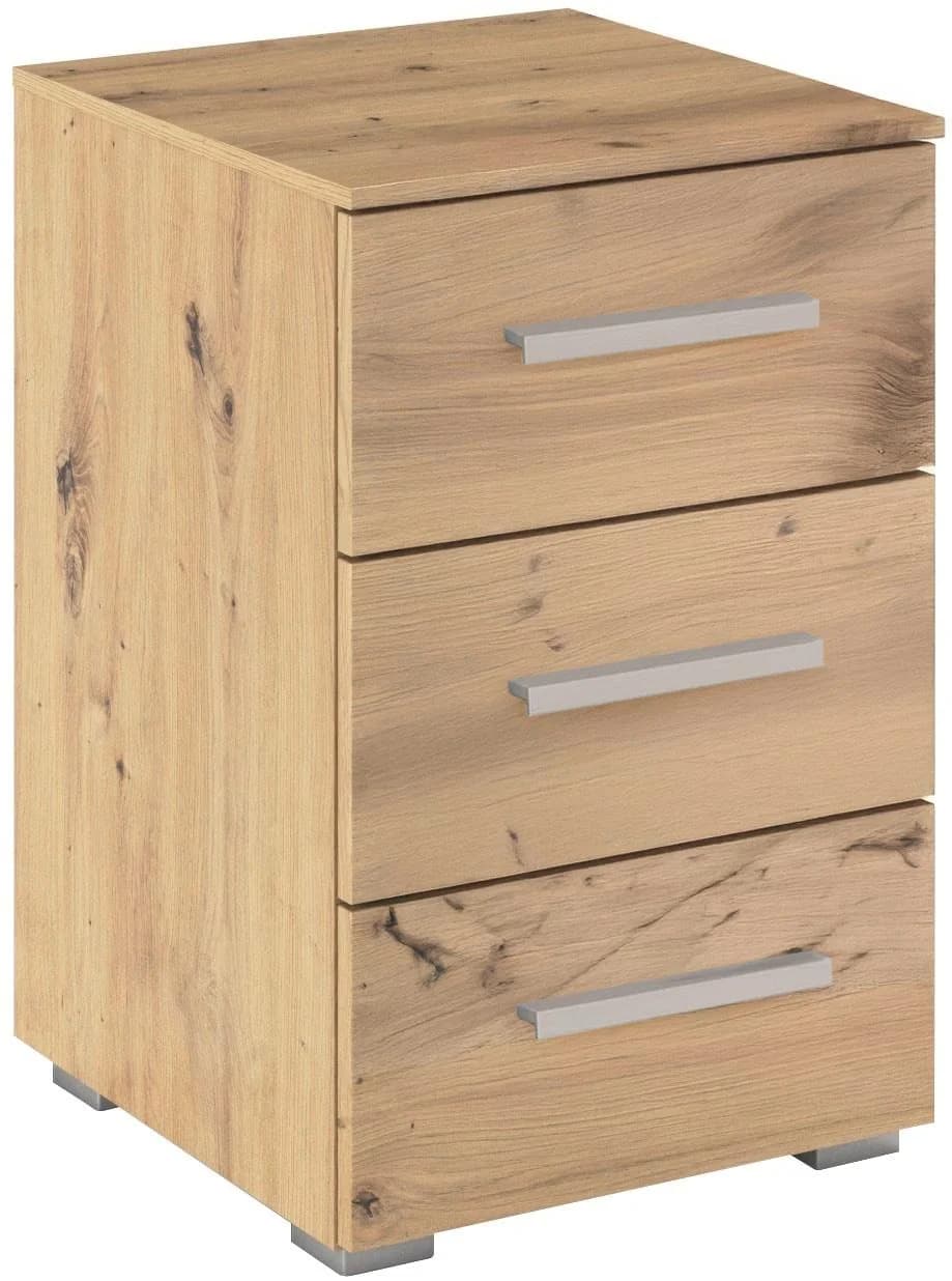 Rauch Nachtkommode KOLUNA 3 Schubladen Eiche Artisan Braun