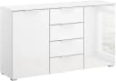 RAUCH KOLUNA Schubkastenkommode Weiß Glasfront 4 Schubladen Bild 2