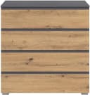 Rauch Kommode Joel Graumetallic Eiche Artisan 4 Schubladen Bild 5