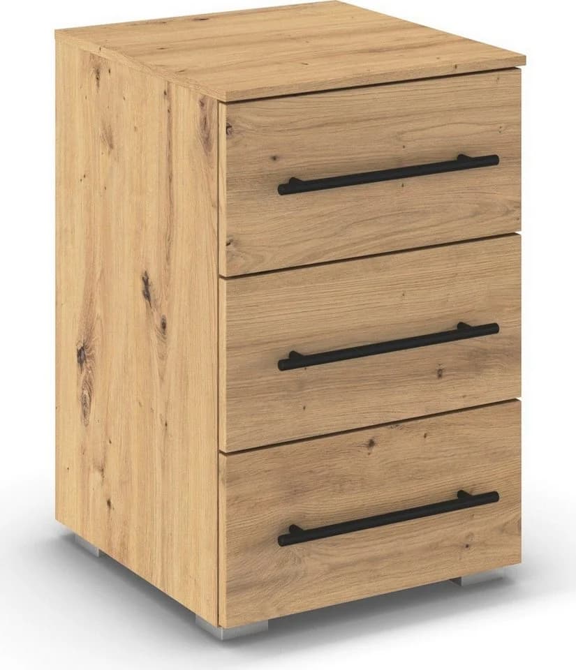 Nachtkommode aus Holzwerkstoff in Eiche artisan - Bild 2