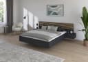 Rauch Bettanlage LAMELLA Doppelbett schwebend grau eiche Bild 1