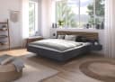 Rauch Bettanlage LAMELLA Doppelbett Futonbett 160x200 oder 180x200 cm Graumetallic/Eiche Artisan Bild 1
