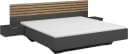 Rauch Bettanlage LAMELLA Doppelbett Futonbett 160x200 oder 180x200 cm Graumetallic/Eiche Artisan Bild 2
