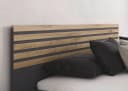 Rauch Bettanlage LAMELLA Doppelbett Futonbett 160x200 oder 180x200 cm Graumetallic/Eiche Artisan Bild 5
