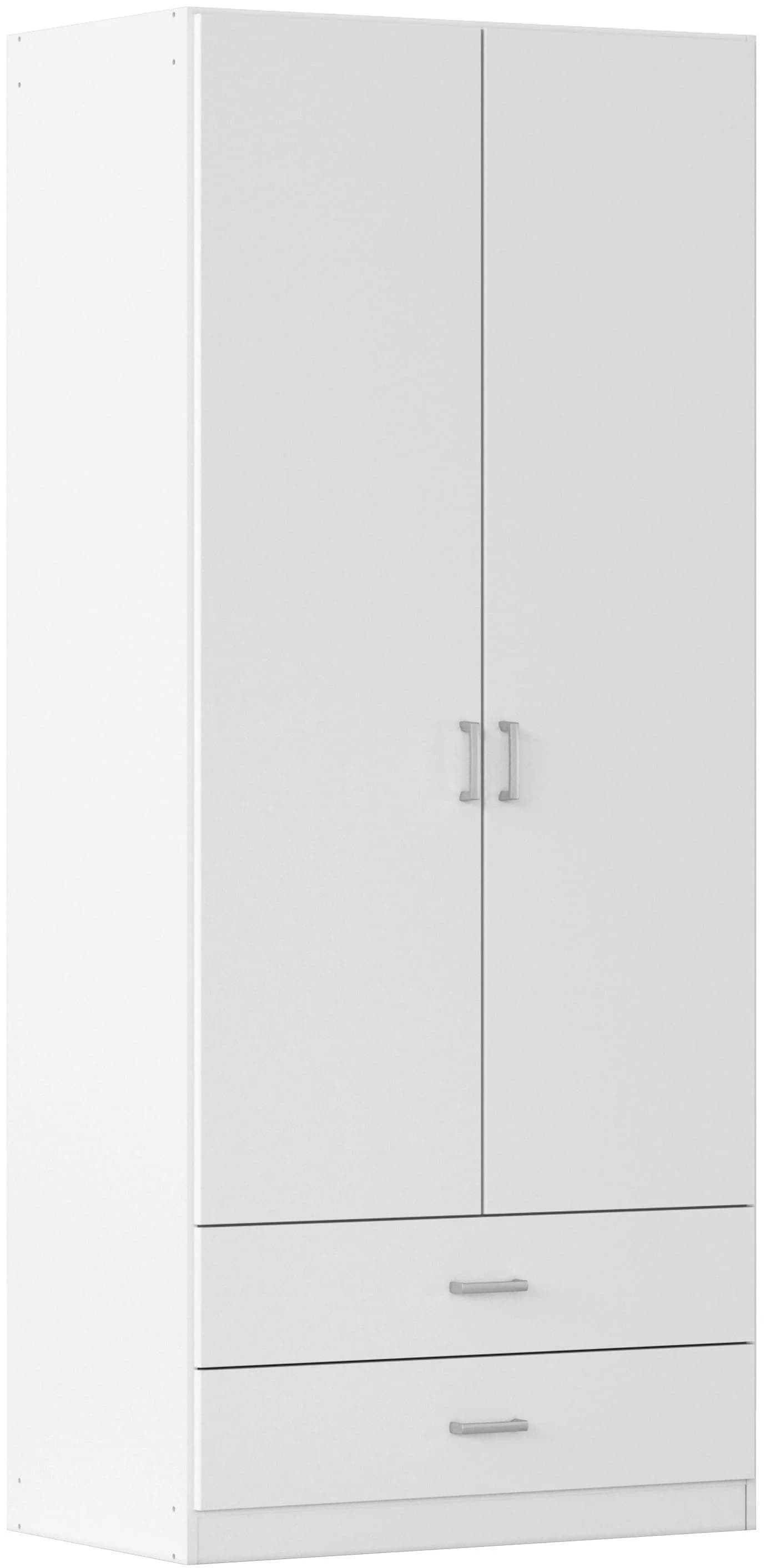 Rauch Gamma Kleiderschrank mit Drehtüren Alpinweiß