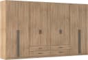 Rauch Kleiderschrank Gamma 360 cm Eiche Sonoma mit Schubladen Bild 2